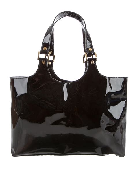 patent leather shoulder bag|black patent leather tote handbags.